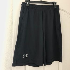 Men’s Under Armour black workout shorts size M
